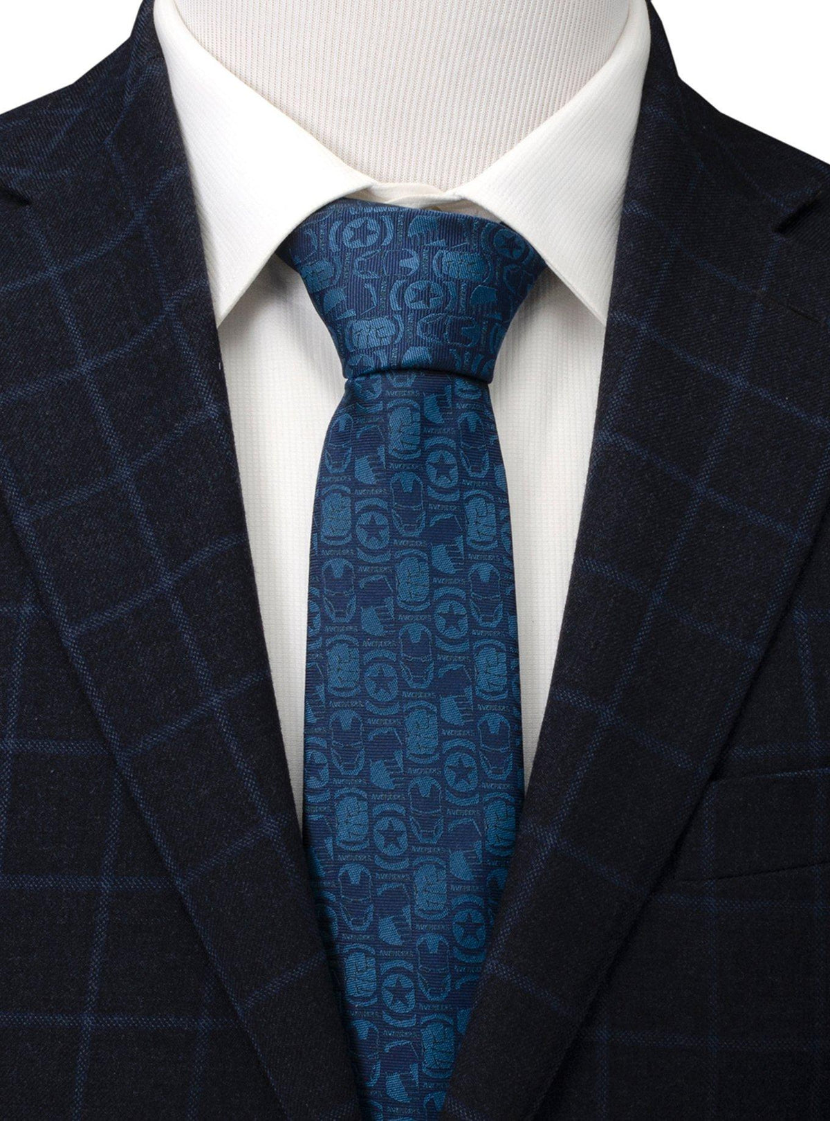 Corbata azul marino Marvel Avengers para hombre