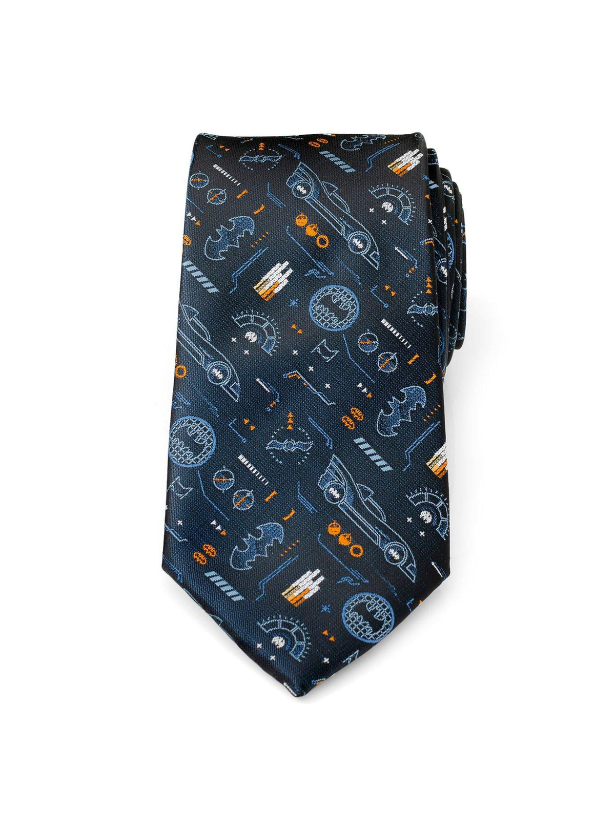 Corbata negra de Batman y el Batimóvil para hombre