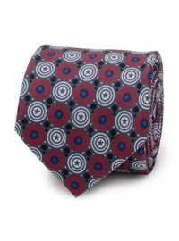 Corbata gris de Captain America para hombre