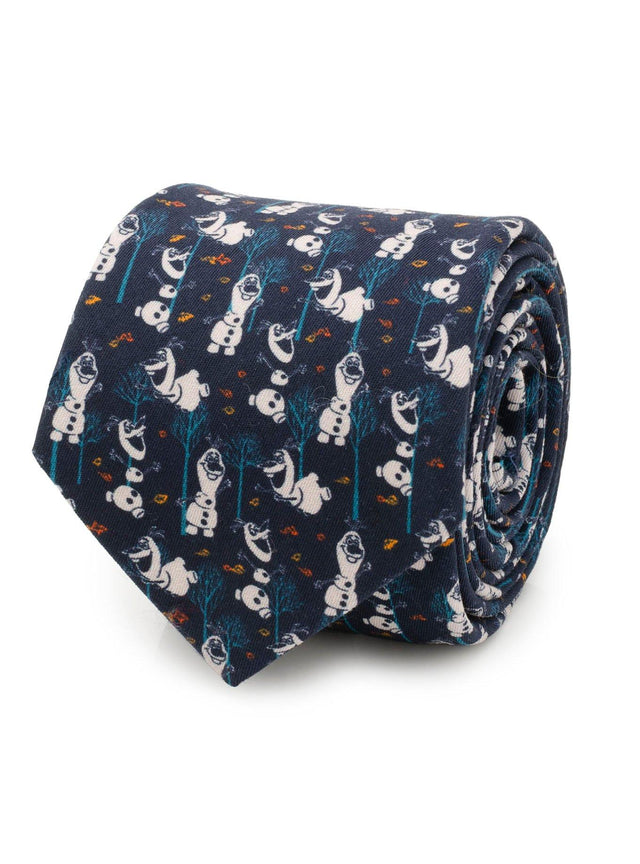 Corbata azul marino estampada de Olaf de Frozen
