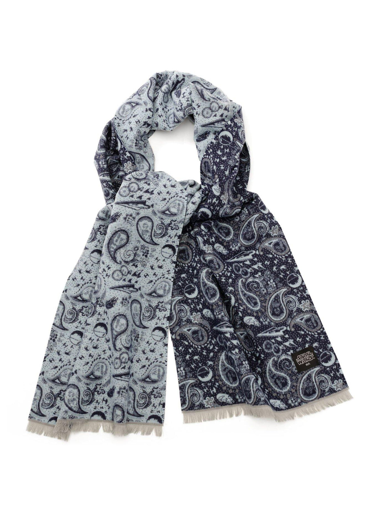 Bufanda Star Wars de Darth Vader Paisley Azul y Gris