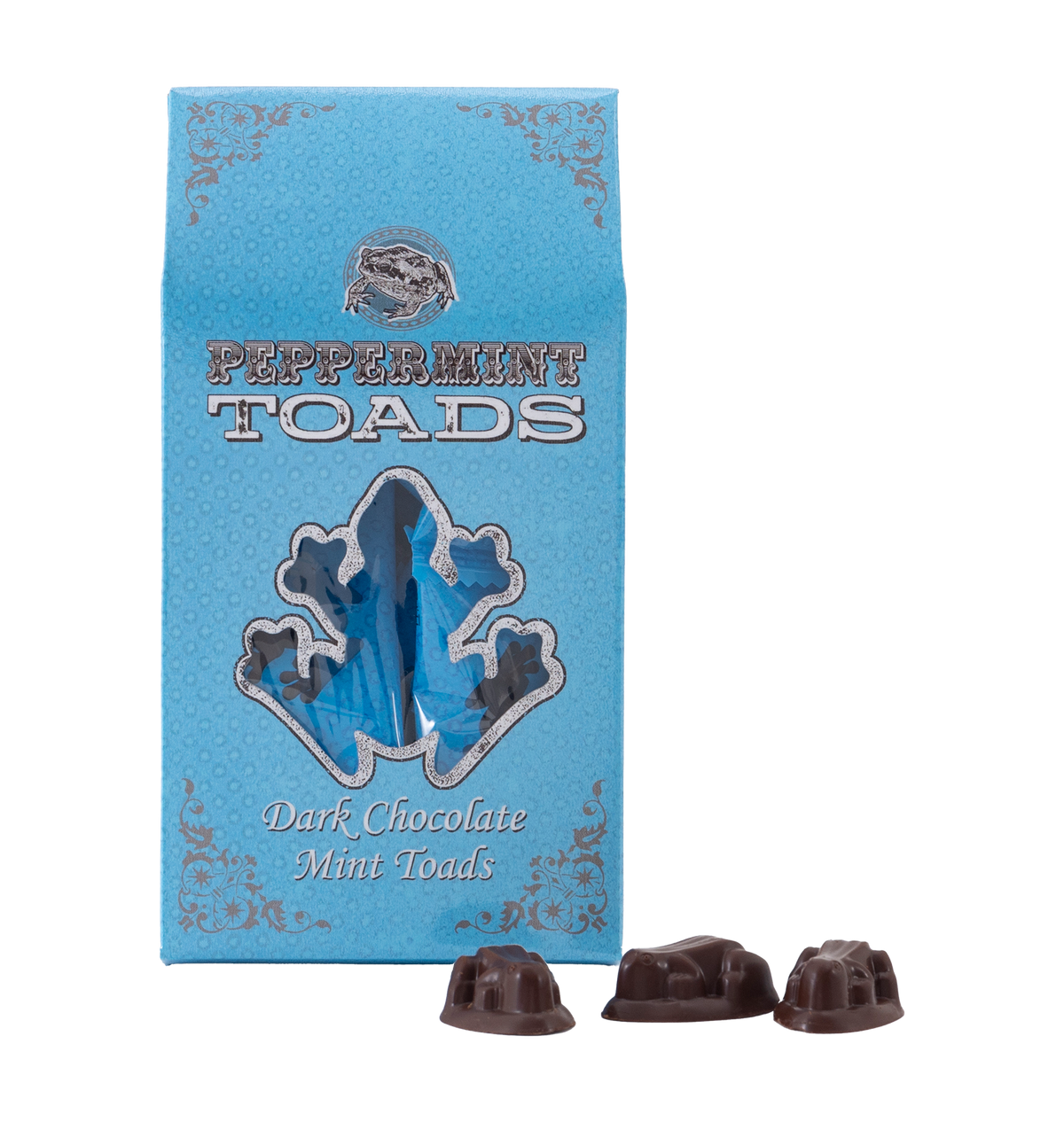 Mentas de chocolate con forma de sapo