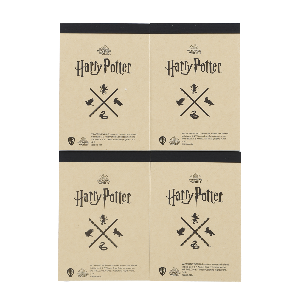 Set de 4 blocs de notas de las casas de Hogwarts