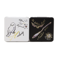 Set de 2 latas de galletas Hedwig y Nimbus 2000