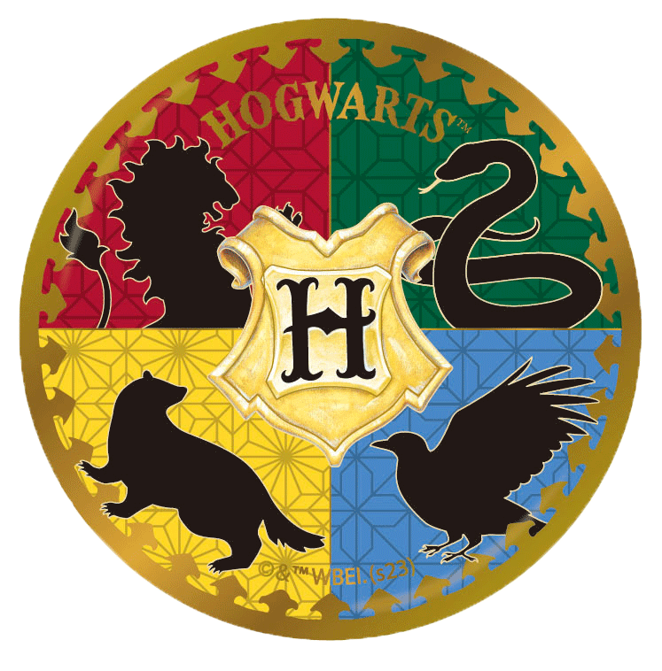 Set completo de pines dorados de Hogwarts