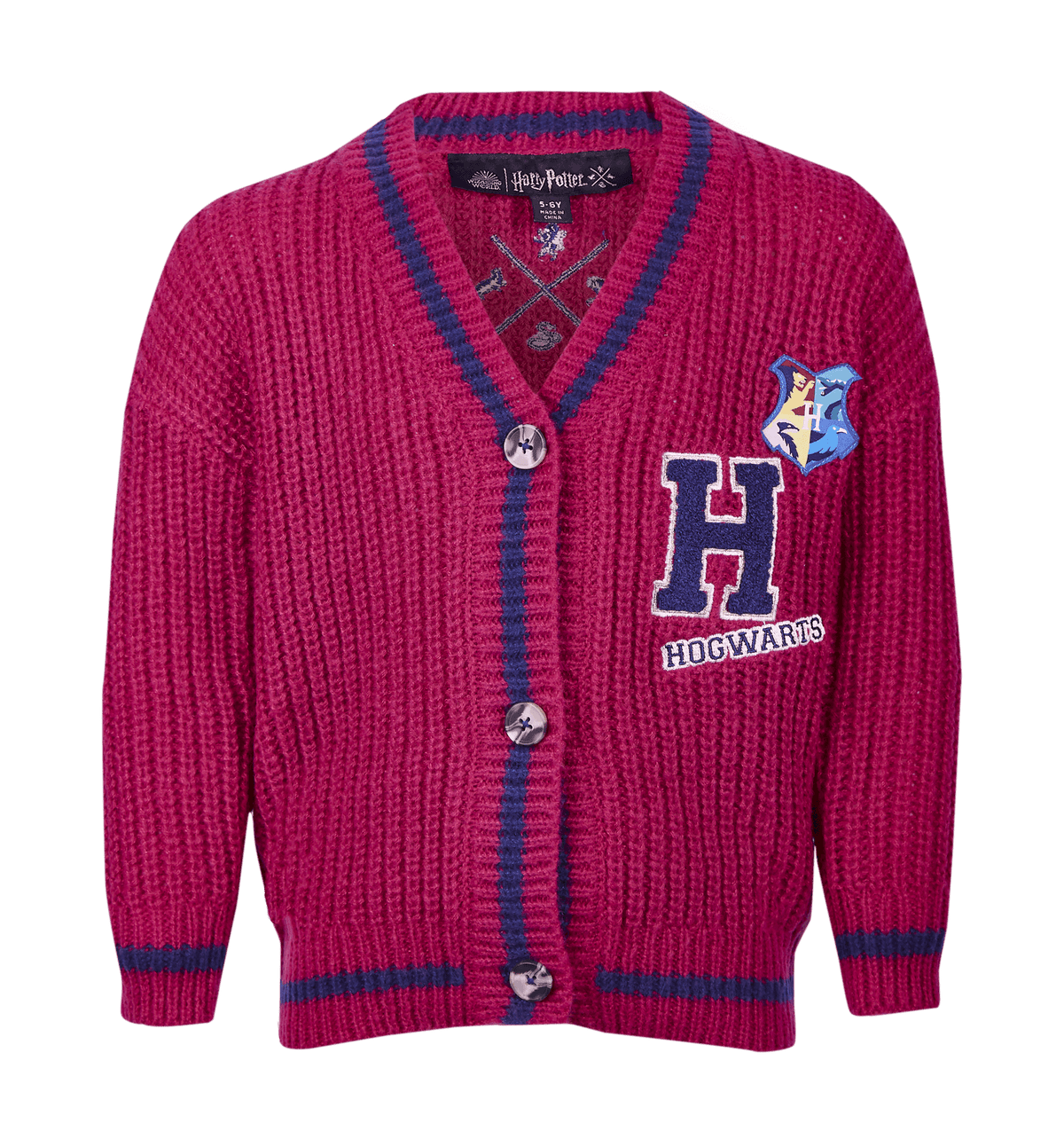 Cárdigan Hogwarts bordado para niños