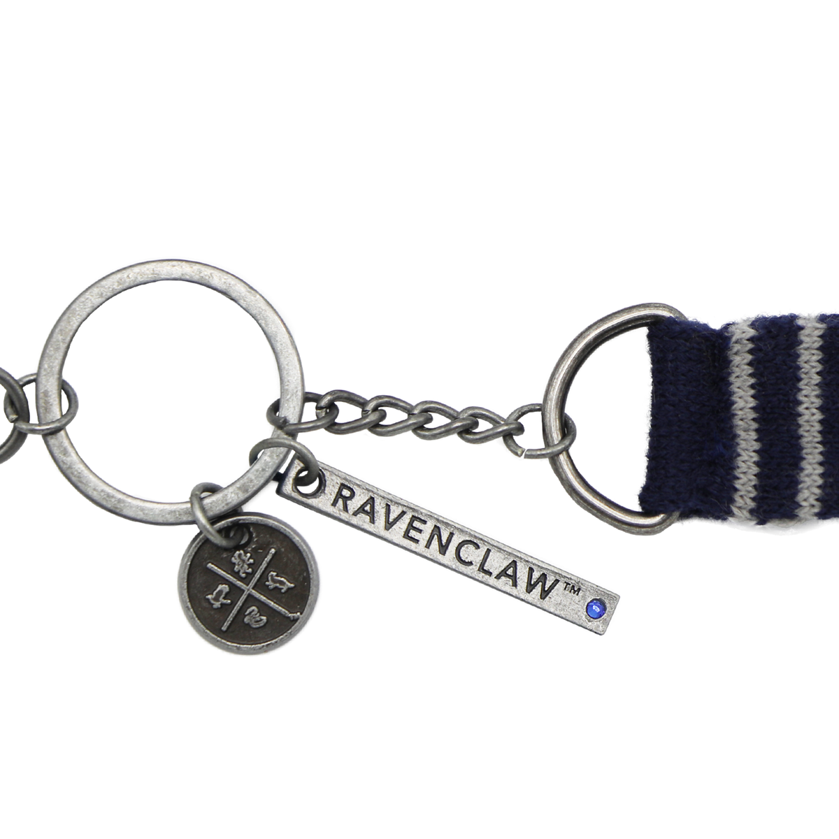 Llavero de bufanda tejida Ravenclaw