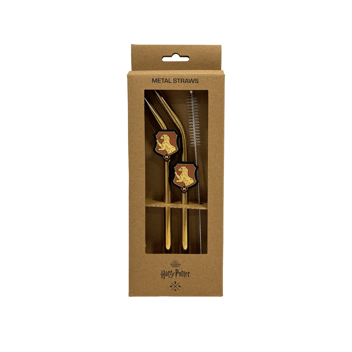 Set de bombillas Hufflepuff con emblema