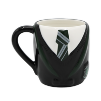 Taza Slytherin con diseño de corbata