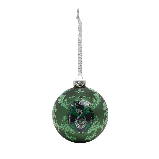 Adorno con glitter de Slytherin
