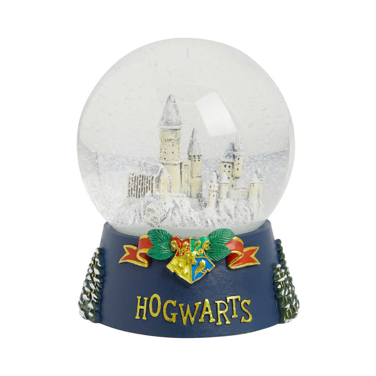 Globo de nieve navideño de Hogwarts
