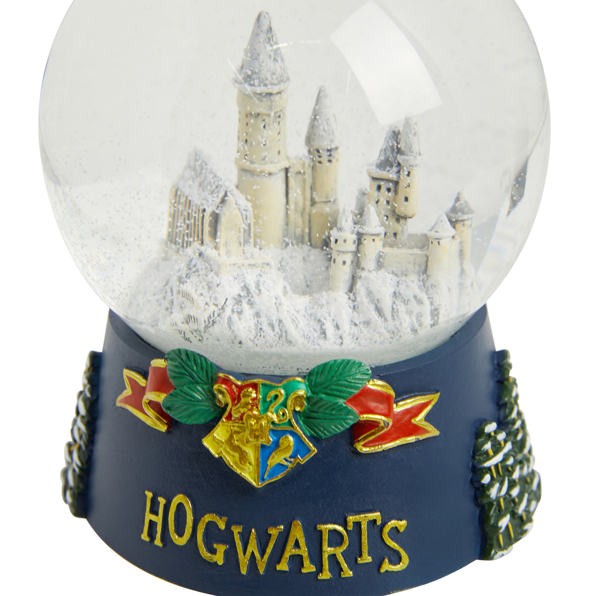 Globo de nieve navideño de Hogwarts