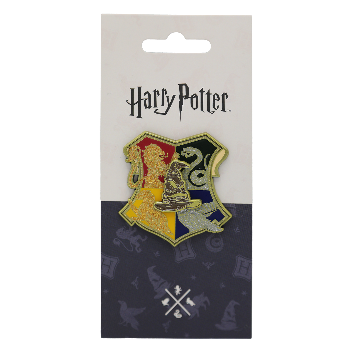 Pin giratorio del escudo de Hogwarts