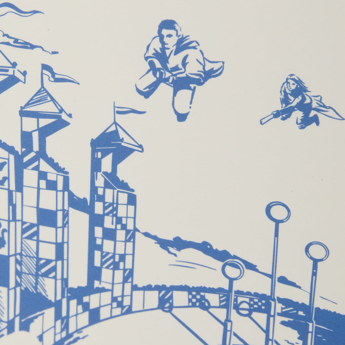 Postal de Quidditch con estampado foil