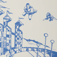 Postal de Quidditch con estampado foil