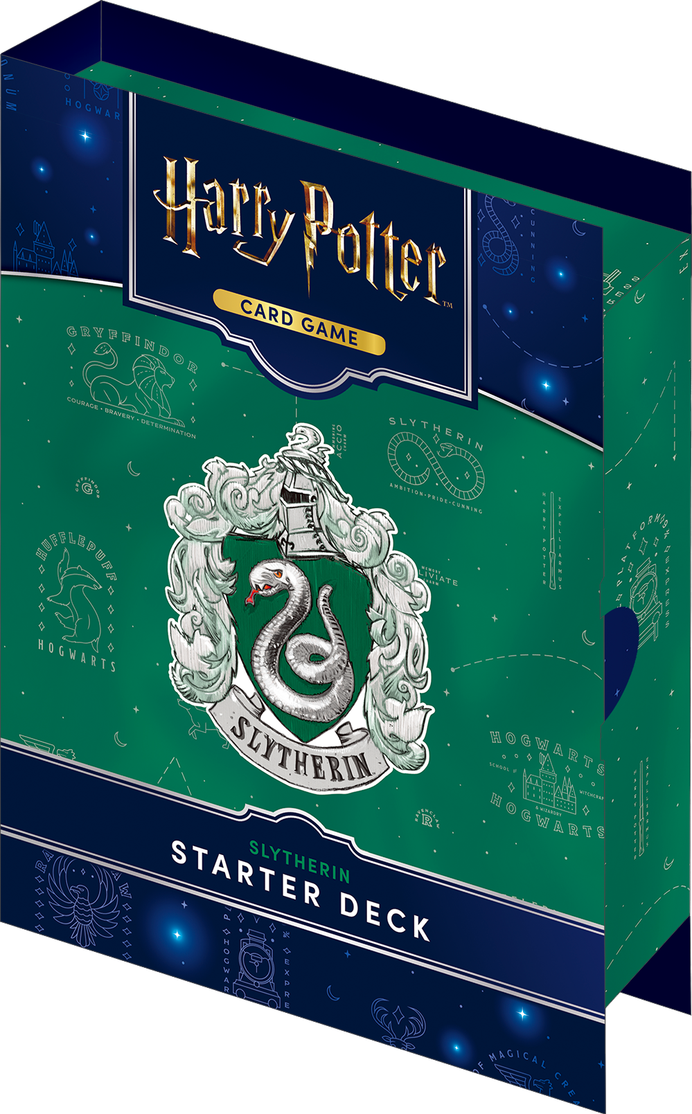 Juego de cartas Harry Potter: mazo inicial de Slytherin