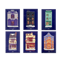 Galletas de mantequilla de Diagon Alley con sticker navideño