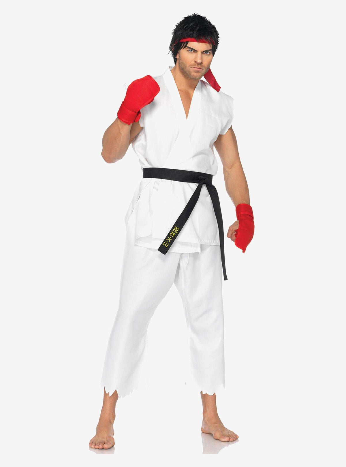 Disfraz de Ryu de Street Fighter, 5 piezas