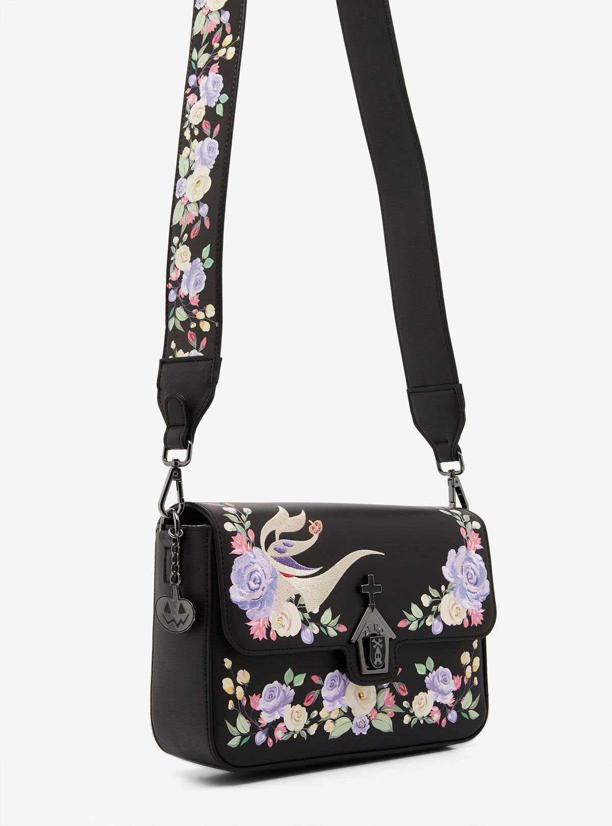 Cartera cruzada floral de Zero - The Nightmare Before Christmas