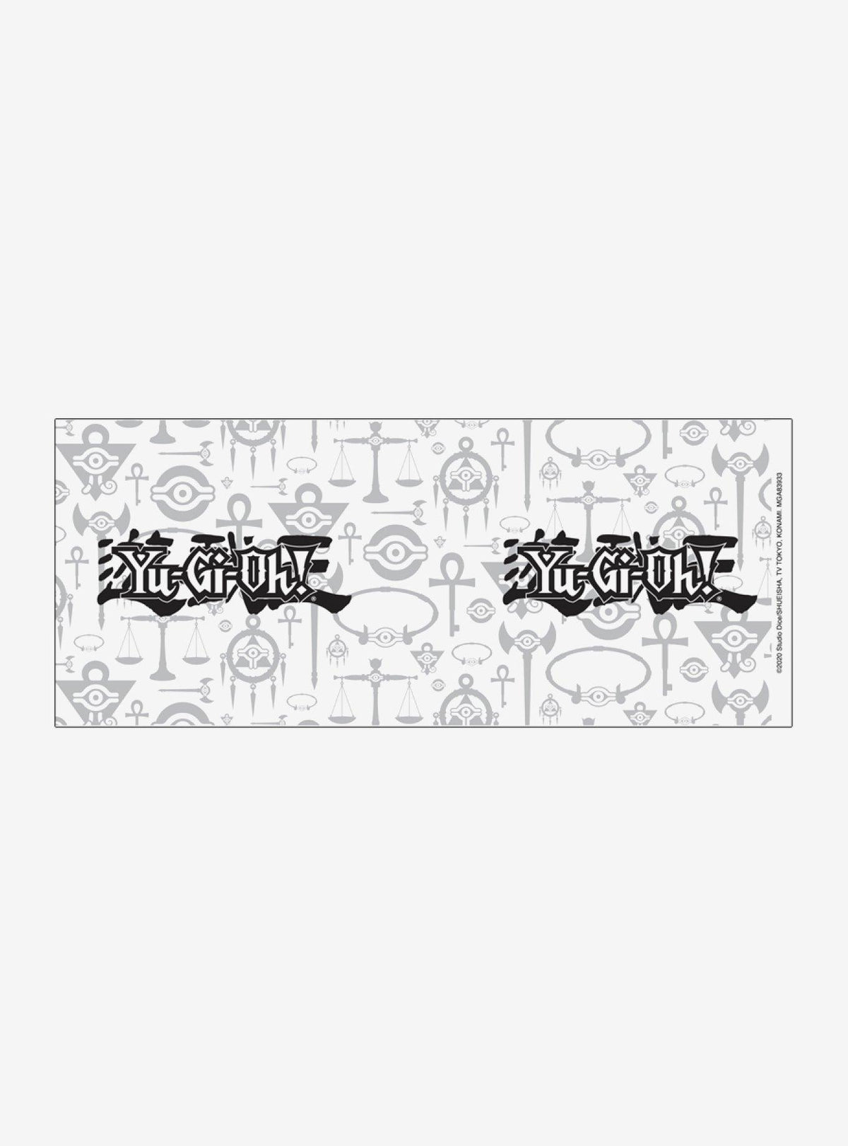 Taza Yu-Gi-Oh! con logo en blanco y negro