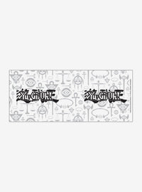 Taza Yu-Gi-Oh! con logo en blanco y negro