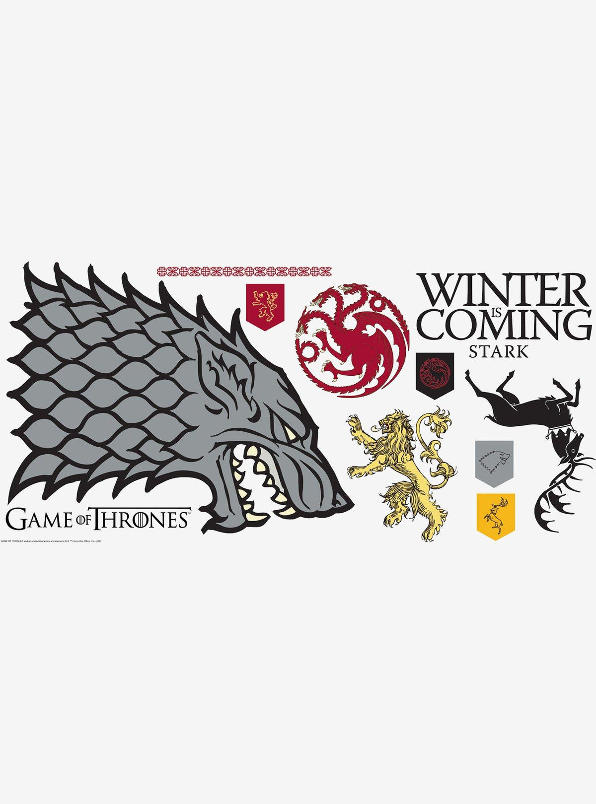 Adhesivos murales Game of Thrones: Winter Is Coming