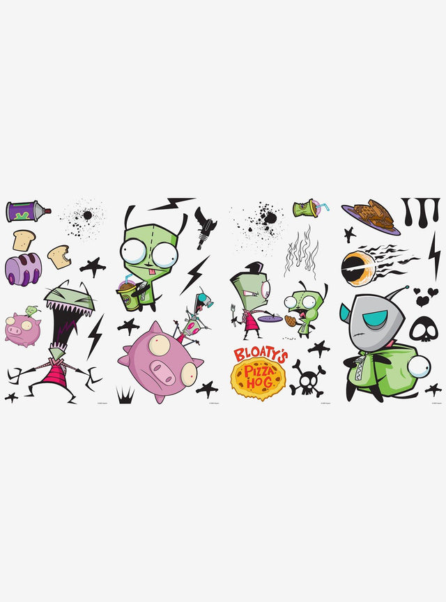 Adhesivos de pared de Invader Zim