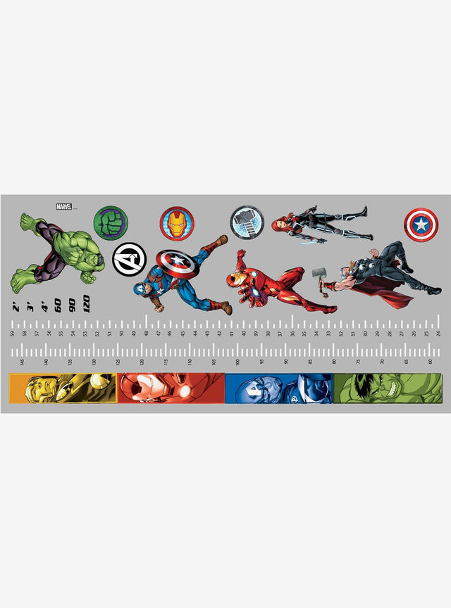 Adhesivos murales medidor de crecimiento Avengers