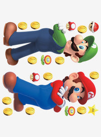 Stickers murales gigantes de Mario y Luigi