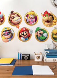 Calcomanías murales de personajes de Super Mario