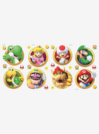 Calcomanías murales de personajes de Super Mario