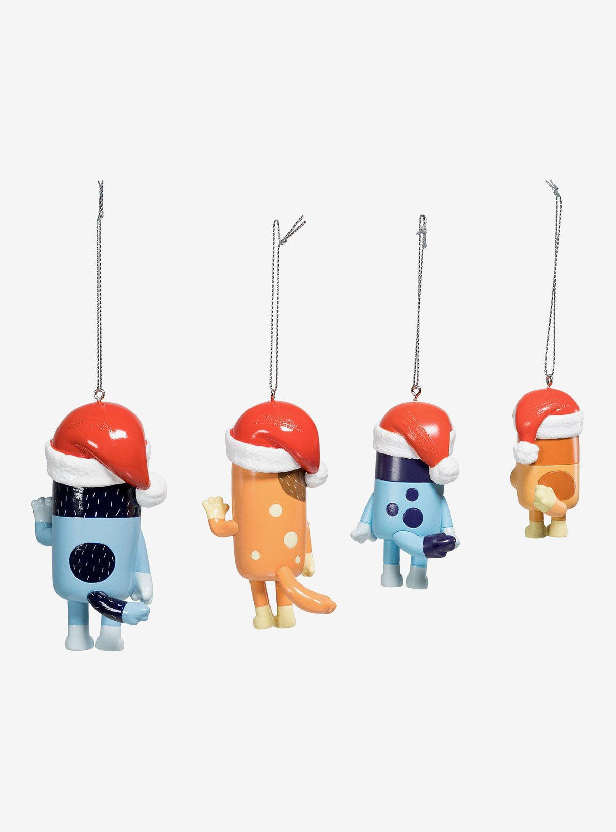Set de 4 adornos navideños de Bluey y su familia