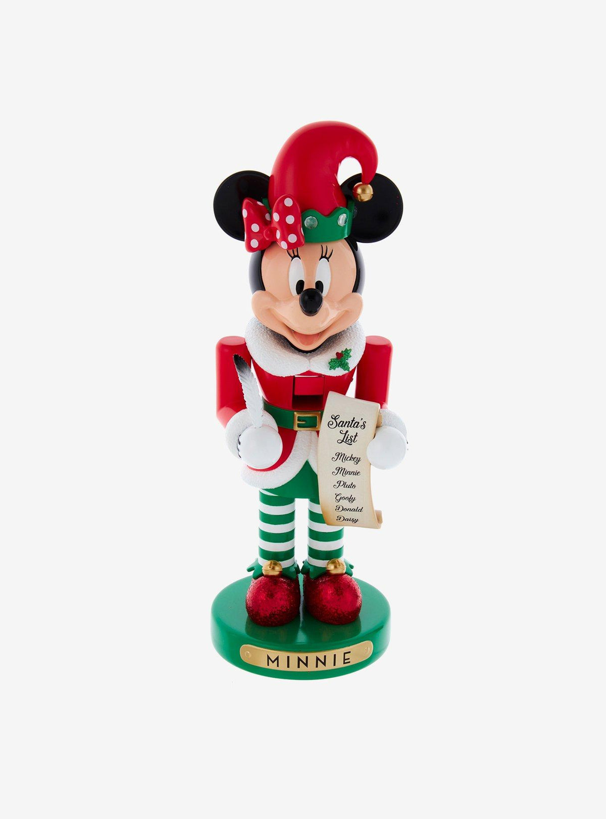 Cascanueces de Minnie Mouse vestida de elfa