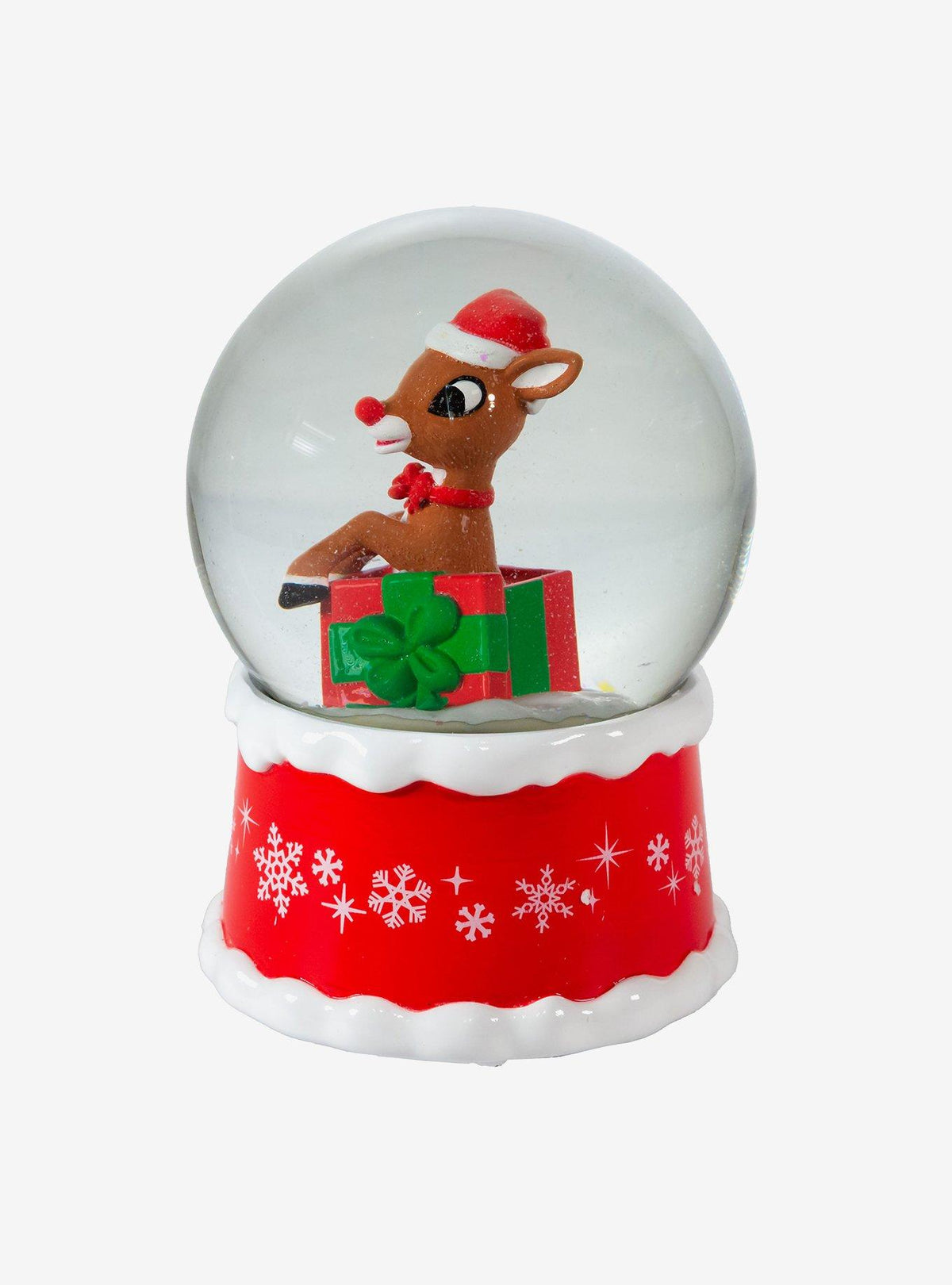 Bola de nieve Rudolph con regalos