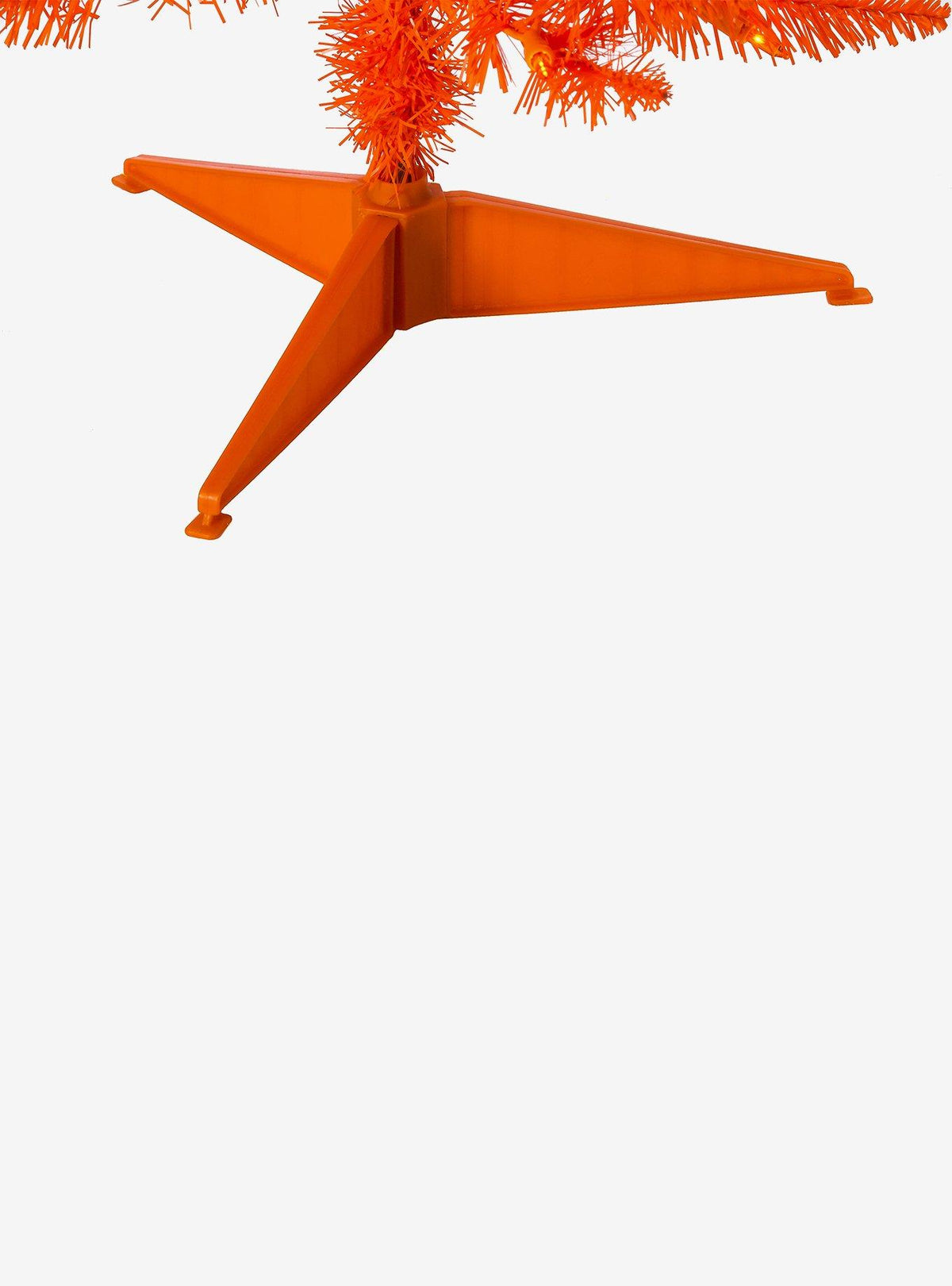 Árbol artificial naranja preiluminado de 91 cm