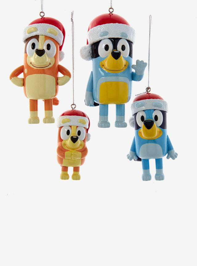 Set de 4 adornos de Bluey y su familia