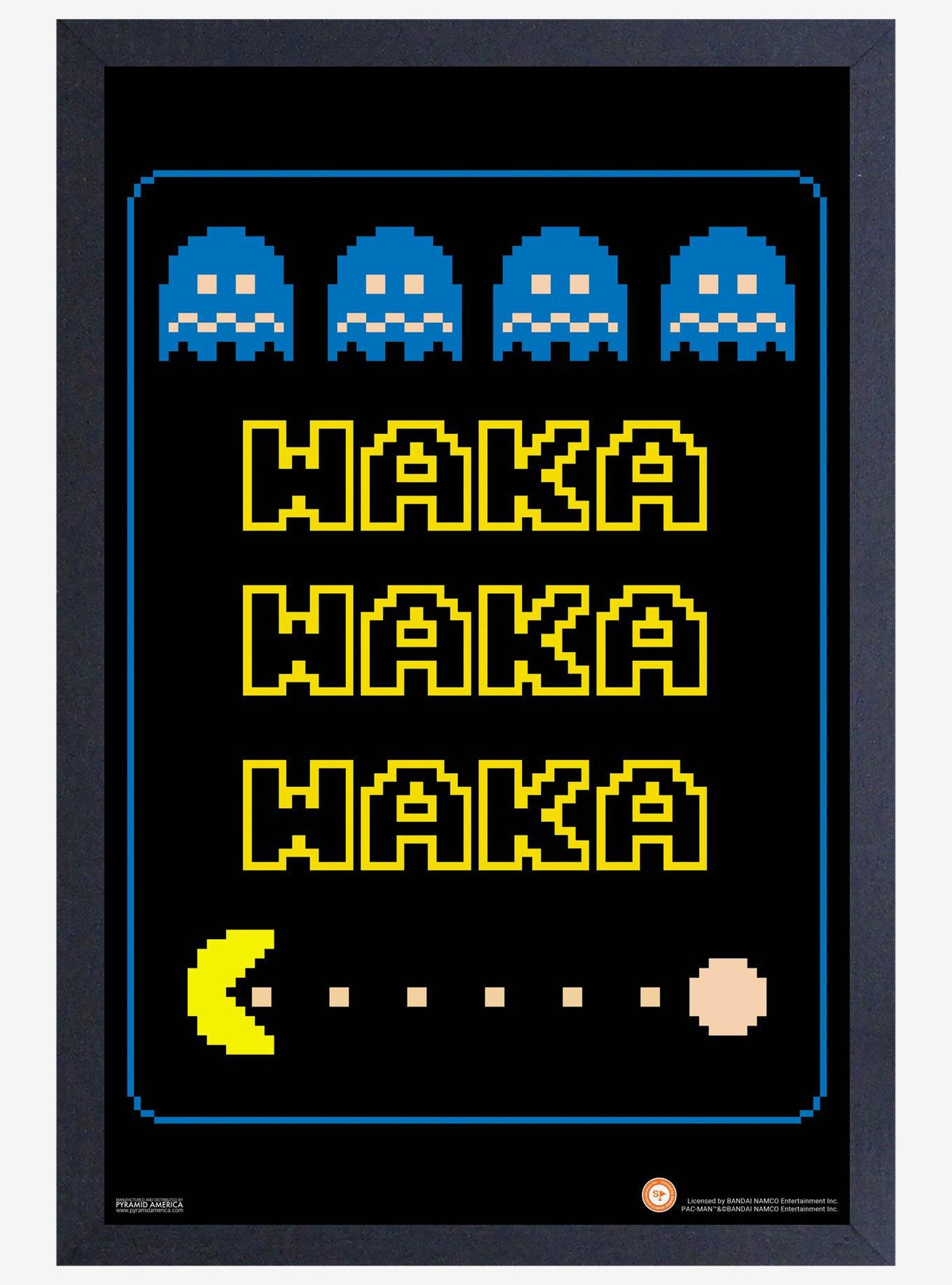 Cuadro enmarcado de madera Pac-Man Waka Retro · Space Store
