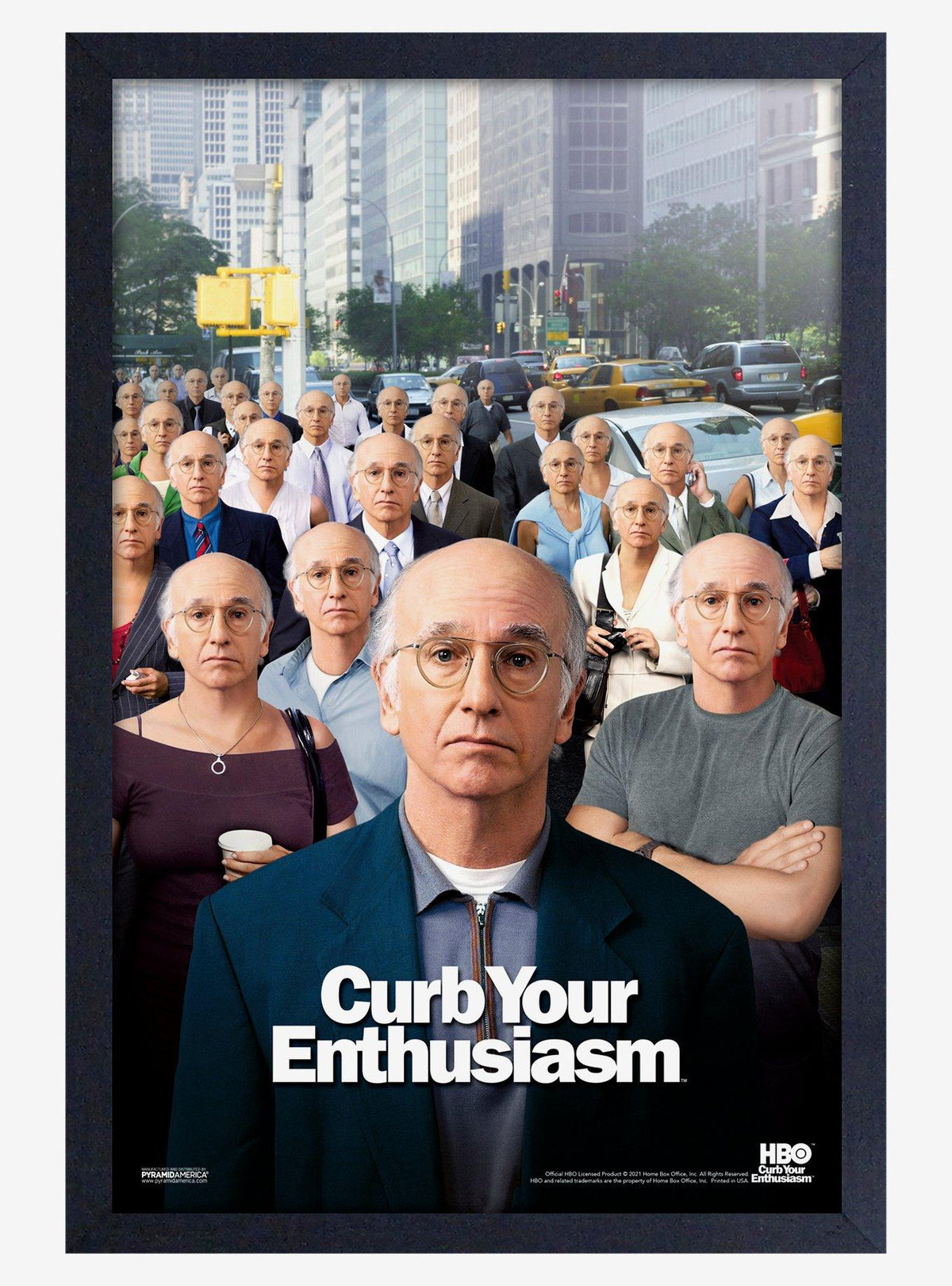 Póster de madera enmarcado Curb Your Enthusiasm: Nueva York