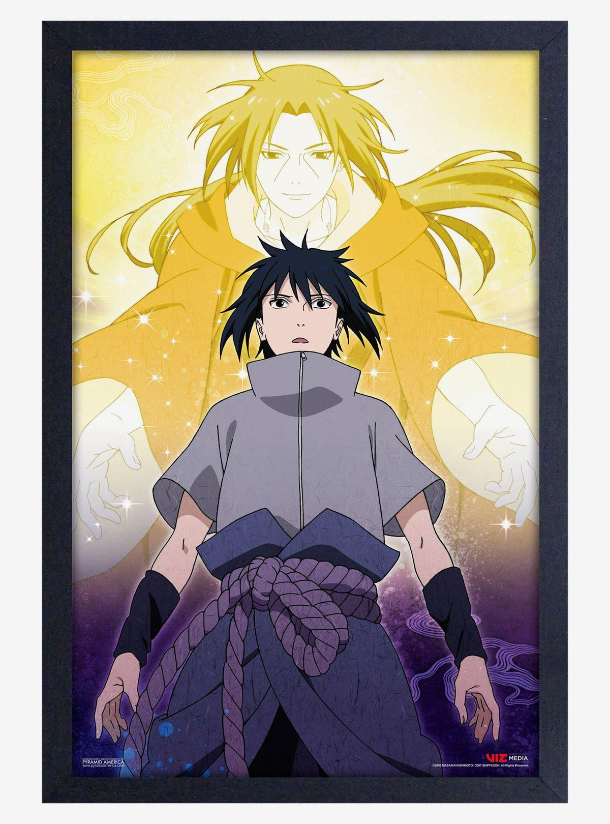 Cuadro de madera enmarcado Naruto Shippuden: Sasuke
