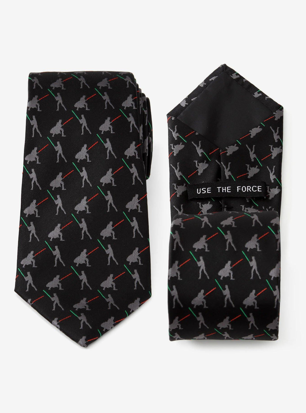 Corbata negra Star Wars: duelo de Vader y Luke