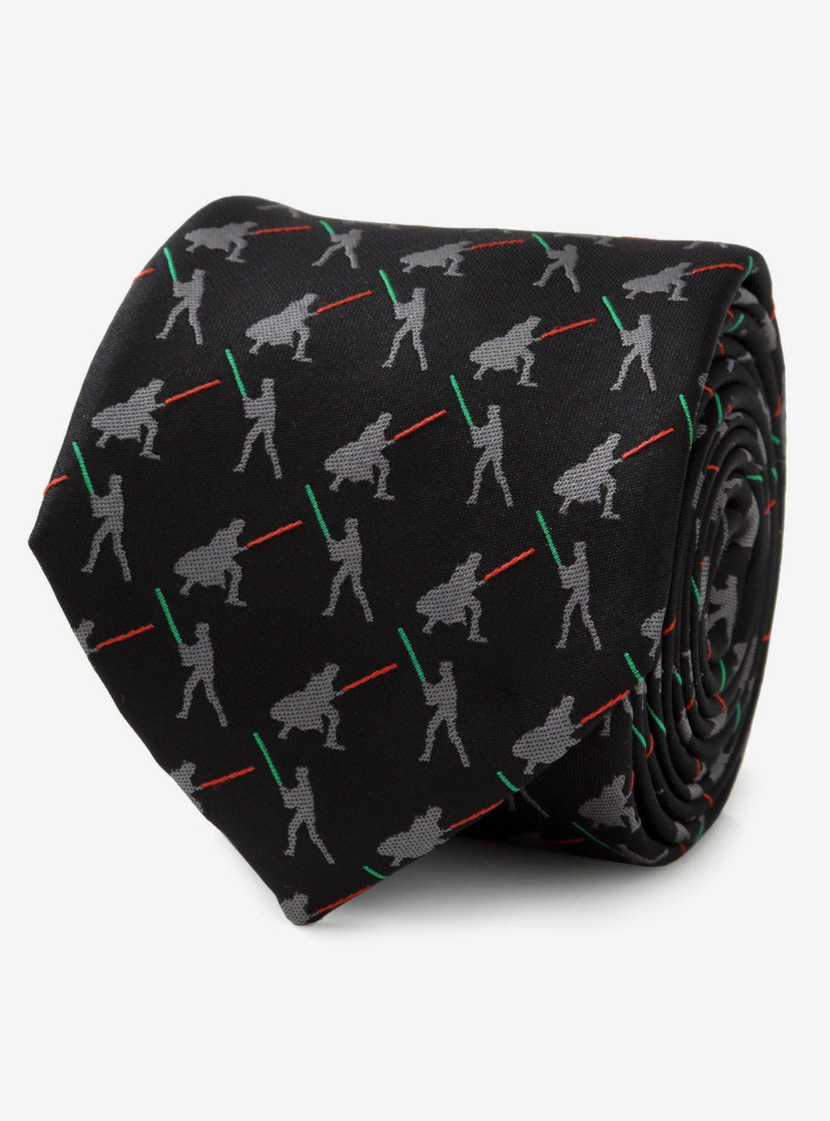 Corbata negra Star Wars: duelo de Vader y Luke