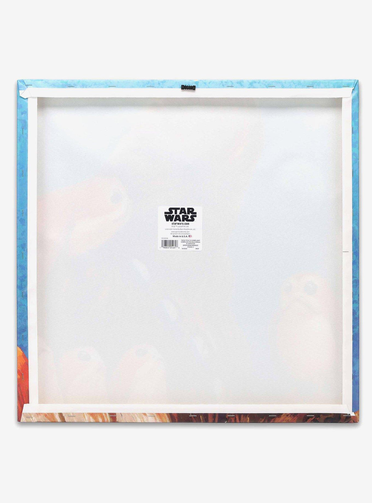 Cuadro de lona Star Wars: Chewbacca y los Porgs