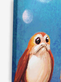 Cuadro de lona Star Wars: Chewbacca y los Porgs