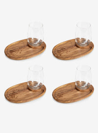Set de 4 bandejas con portacopa de Winnie the Pooh