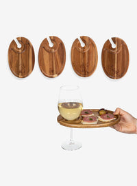 Set de 4 bandejas con portacopa de Winnie the Pooh