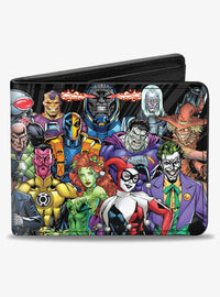 Billetera bifold DC Comics: pose grupal de villanos
