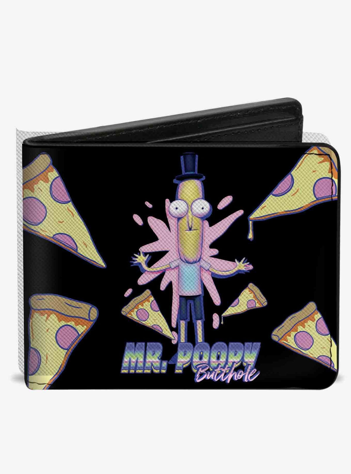 Billetera bifold de Rick and Morty con Mr. Poppy Butthole