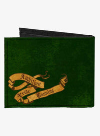 Billetera Harry Potter con escudo de Slytherin