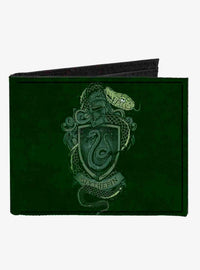 Billetera Harry Potter con escudo de Slytherin