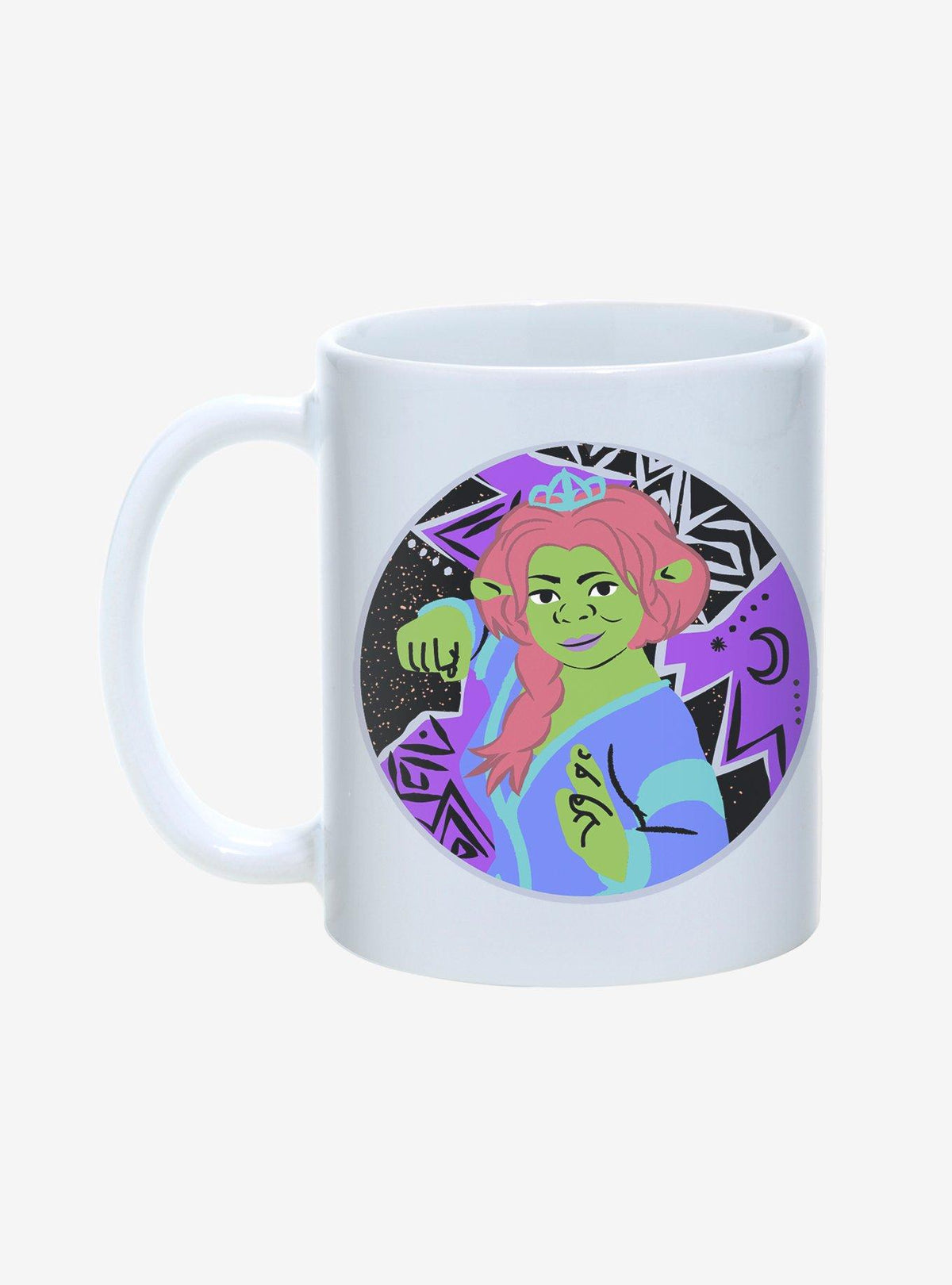 Taza Shrek y Fiona en pose de pelea 11 oz